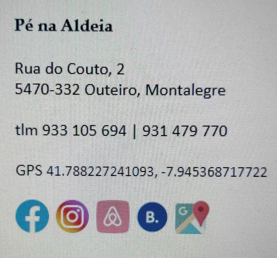Pe Na Aldeia Villa Outeiro  Exteriör bild